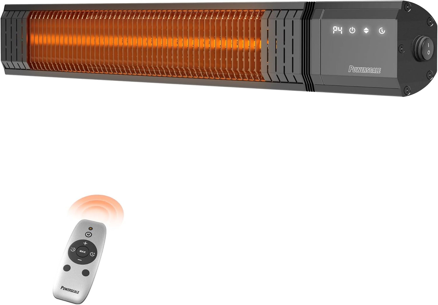 Outdoor Heaters for Patio Electric, 1500W Infrared Heater with Remote, IP65 Waterproof Outdoor Electric Heater for Porch, Garage & Backyard