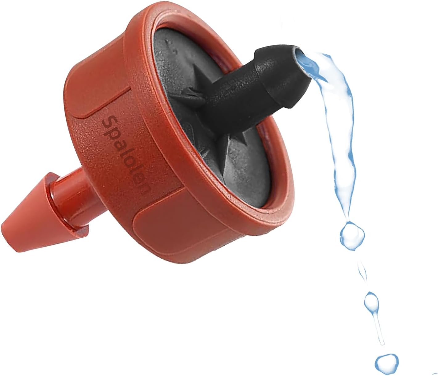 30PCS 1 GPH Pressure Compensating Drip Irrigation Spot Watering Drippers/Emitters, Self-Cleaning Constant Flow Drip Irrigation Emitters Heads Irrigation Drippers Parts for Drip Irrigation System