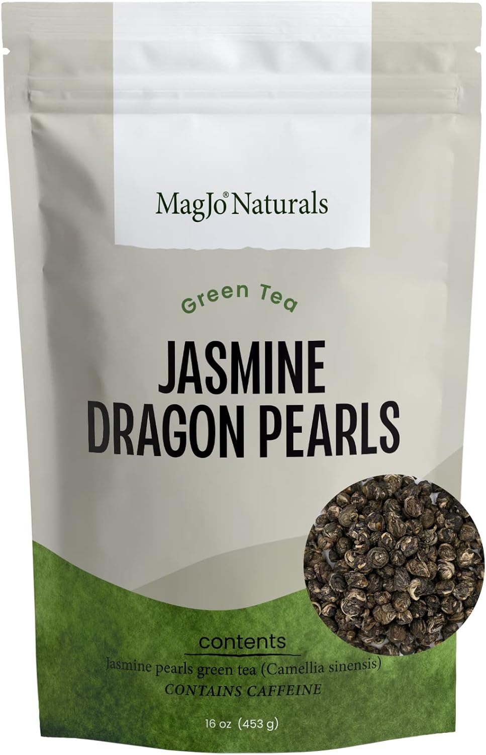 MagJo Jasmine Dragon Pearls, Rolled Green Tea 1 lb