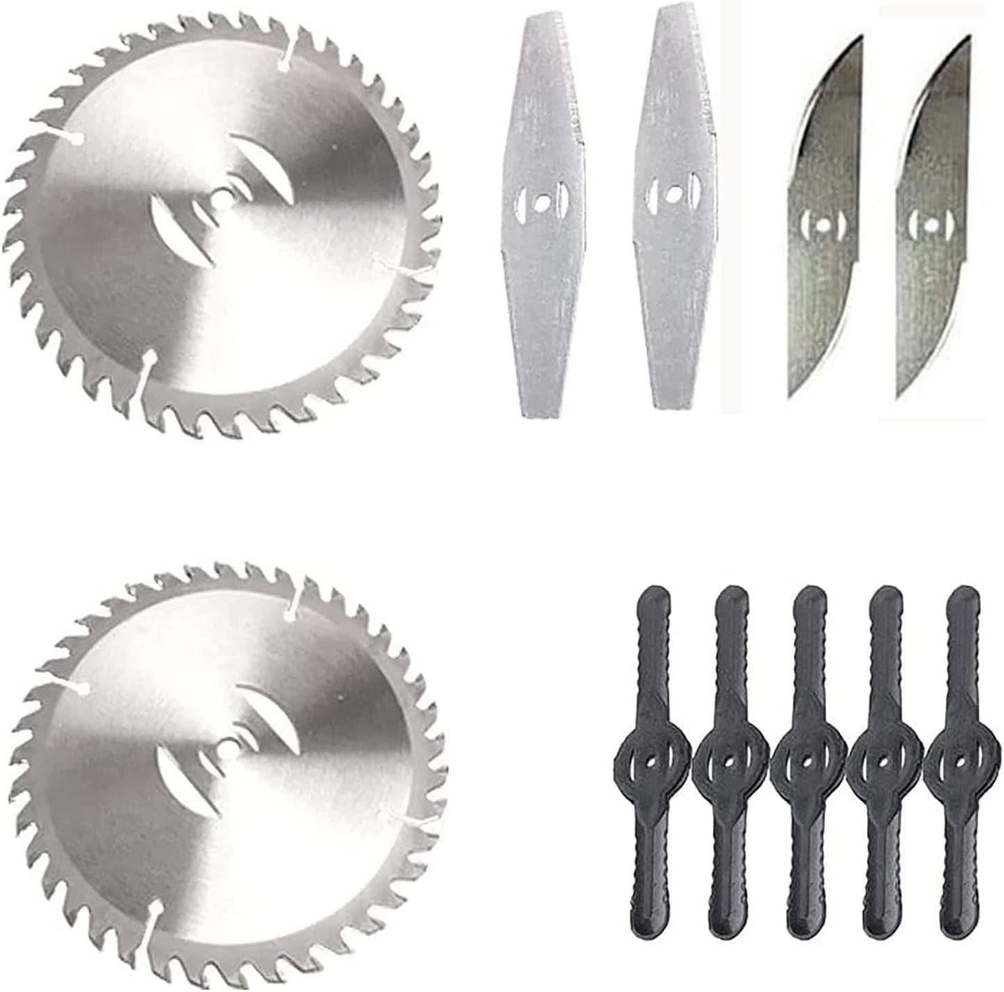 Replacement Blades,Electric Battery Powered Weed Wacker Attachments,Brush Cutter Trimmer Head，3 Kinds of Adjustable Blades,Garden Trimmer Accessories