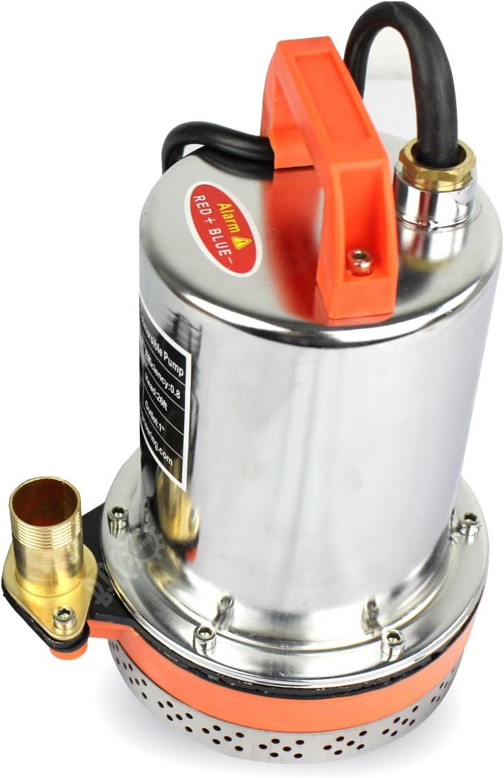 BACOENG 24V DC Farm & Ranch Solar Water Pump Submersible Well Pump DC 20FT Lift