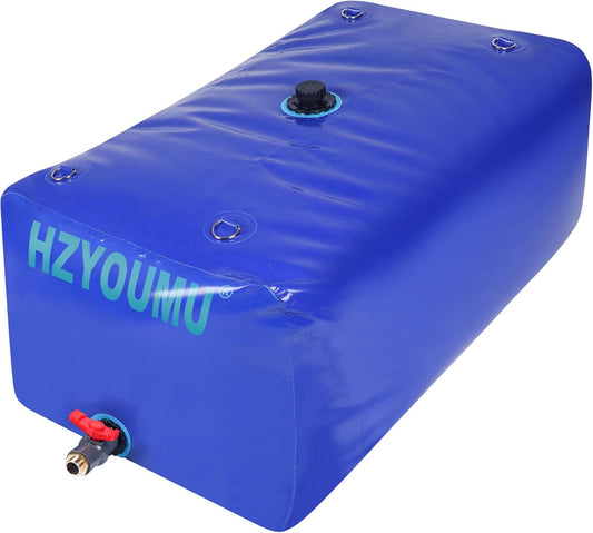 Water Tank 500L/130G Water Bladder Storage Container Foldable Portable Large Capacity Soft Bag Suitable for Outdoor Easy to Carry Out