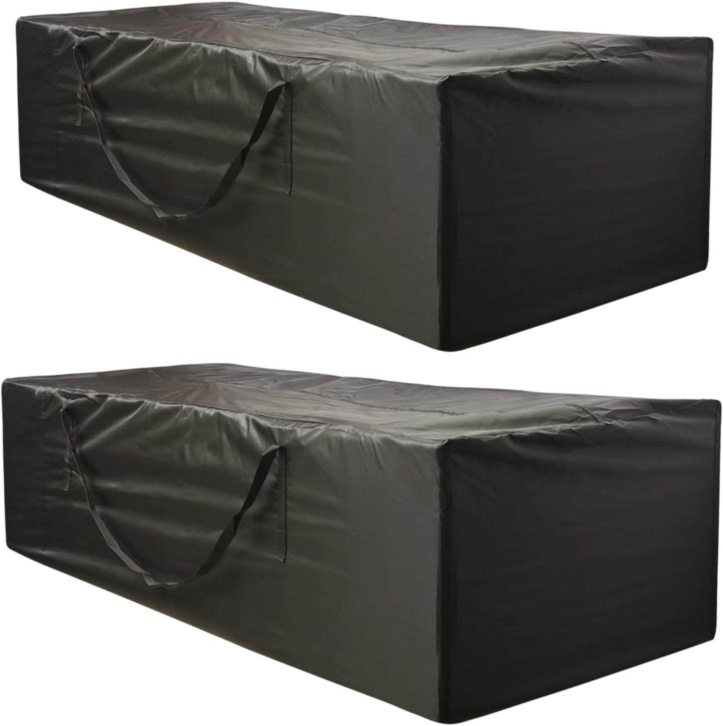 Outdoor Cushion Storage Bag 2 PCS, 68" Outdoor Pillow Storage with 2 Handles, Extra Large Opening Waterproof Zippered Patio Cushion Storage Bag XL