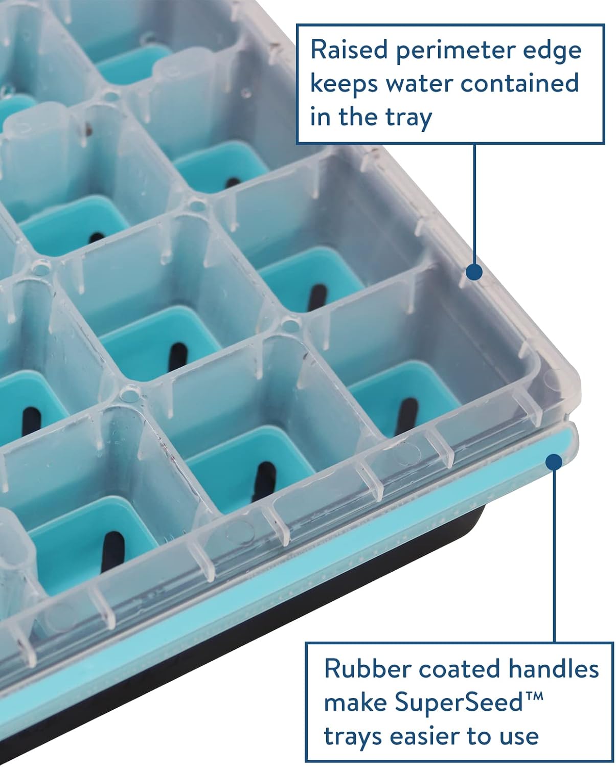 Burpee SuperSeed Seed Starting Tray | 36 Cell Reusable Seed Starter Tray | for Starting Vegetable, Flower & Herb Seeds | Indoor Grow Kit for Plant Seedlings | for Germination Success