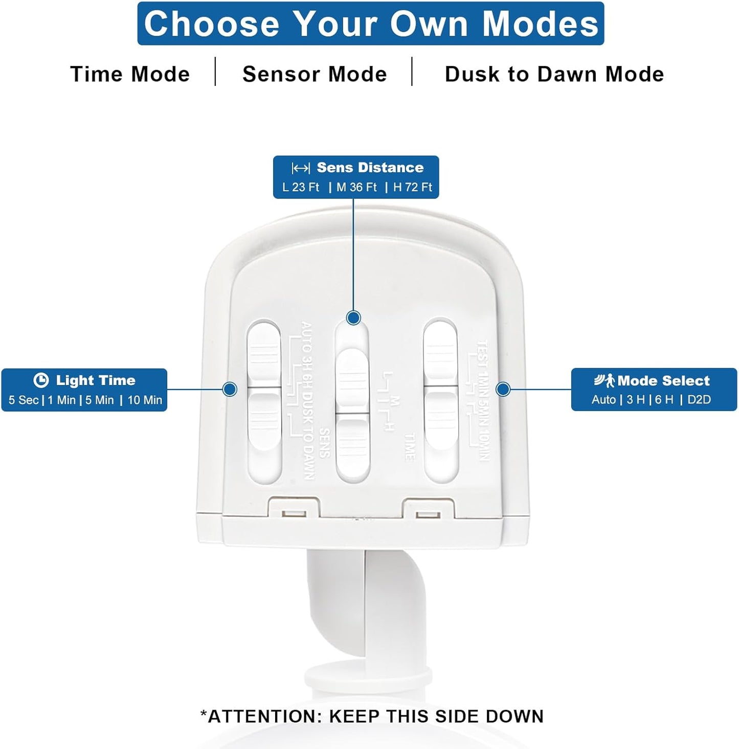 AmeriTop Motion Sensor Lights Outdoor, 2-in-1 Ultra Bright 3500LM 35W LED Security Flood Lights with Motion Sensor Mode & Dusk to Dawn Sensor Mode/ETL Certified, IP65 Waterproof