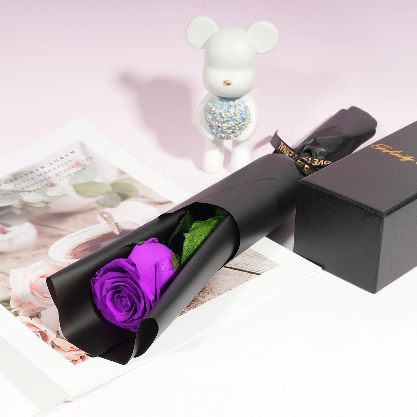 Yamonic Preserved Flowers Rose Birthday Gifts for Mom Women,Mothers Day Rose Flowers Gifts for Mom, Real Flower Mom Gifts for Grandma, Wife, Girlfriend Gifts for Christmas,Valentine's Day,Anniversary