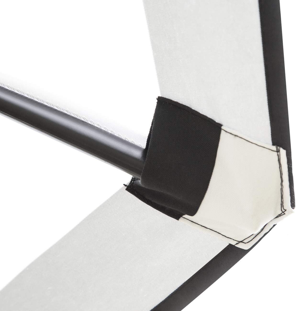 Sunnyglade 9' Patio Umbrella Outdoor Table Umbrella with 8 Sturdy Ribs (Black and White)