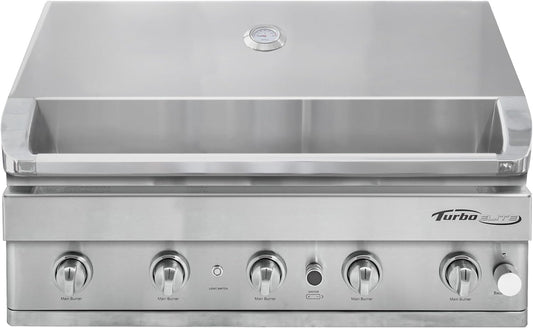 Turbo Elite 38-inch 4-Burner Built-In BBQ Gas Grill - Propane