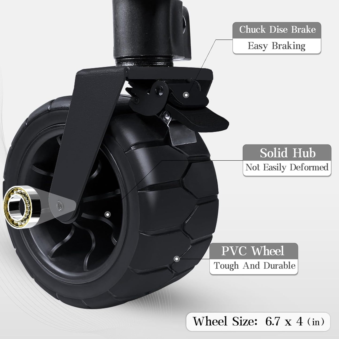 Whitsunday Collapsible Folding Wagon with Table,Heavy Duty Utility Beach Wagons with Opened Tailgate and All-Terrain Wheels for Camping,Garden,Sports Beige