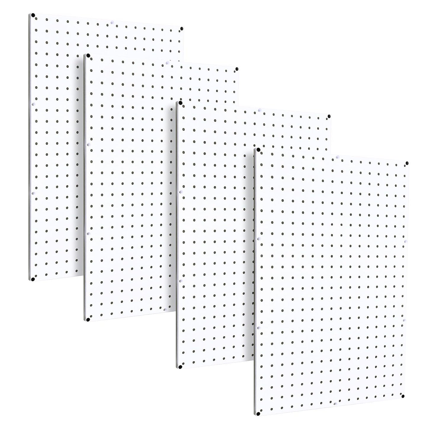 WallPeg Pegboard Kit - 4 Each 24"x16" White Pegbaord Panels - Made in The USA
