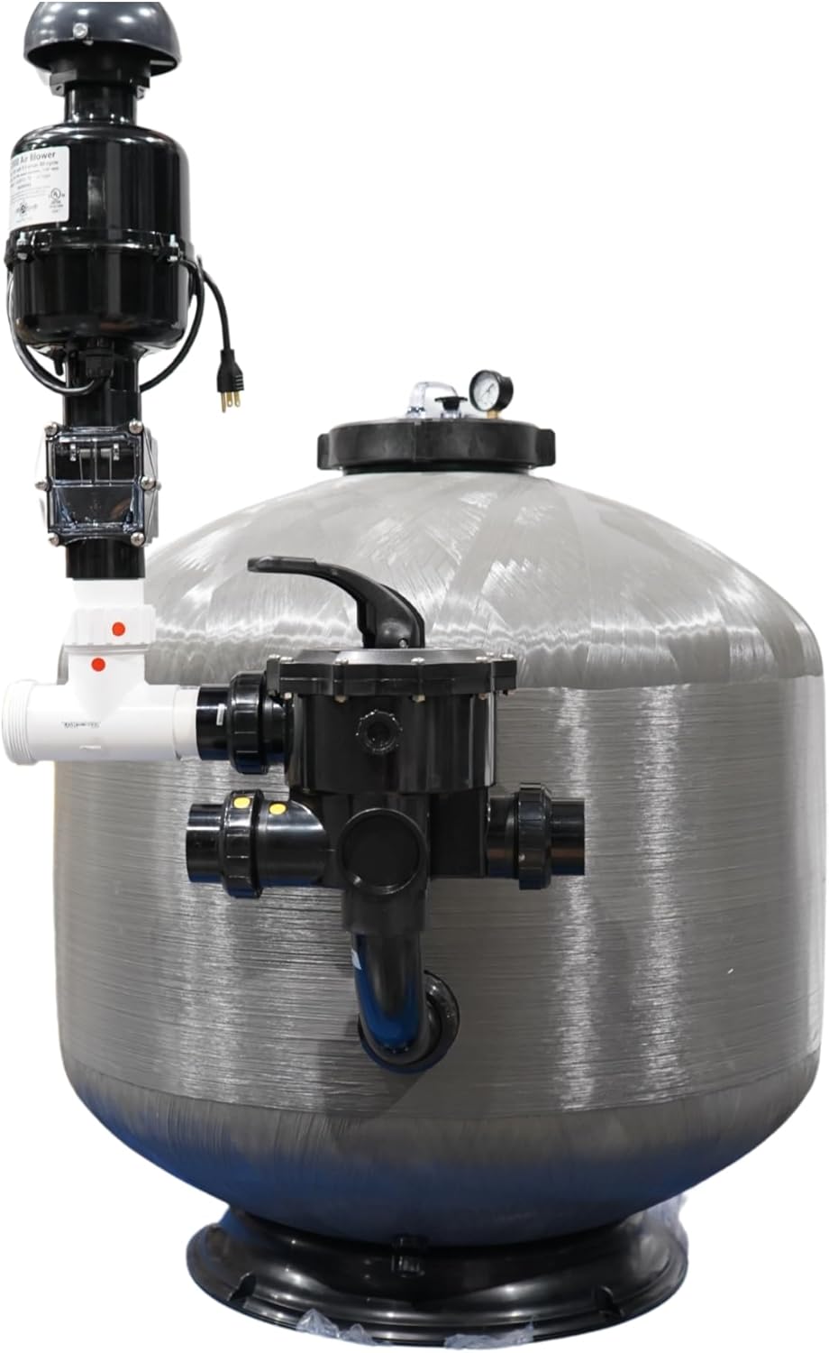 HALF OFF PONDS Simply Clear PRO Koi Pond Filter System with 2HP Blower – Filters Ponds Up to 18,000 Gallons – Bio Comb Media, 6-Way Valve, Pressure Gauge - Mechanical & Biological Filtration