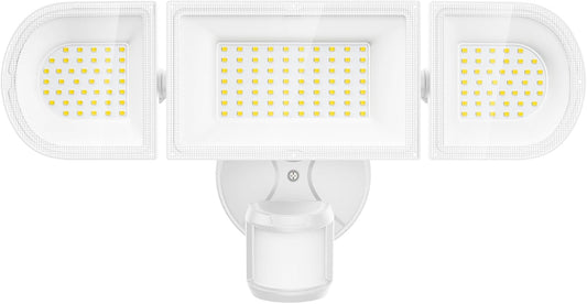150W Motion Sensor Lights Outdoor for Outside, 15000LM LED Flood Lights Outdoor Wired Dusk to Dawn, Exterior Security Floodlight Fixture Waterproof IP65, Outdoor Lighting for House, Garage