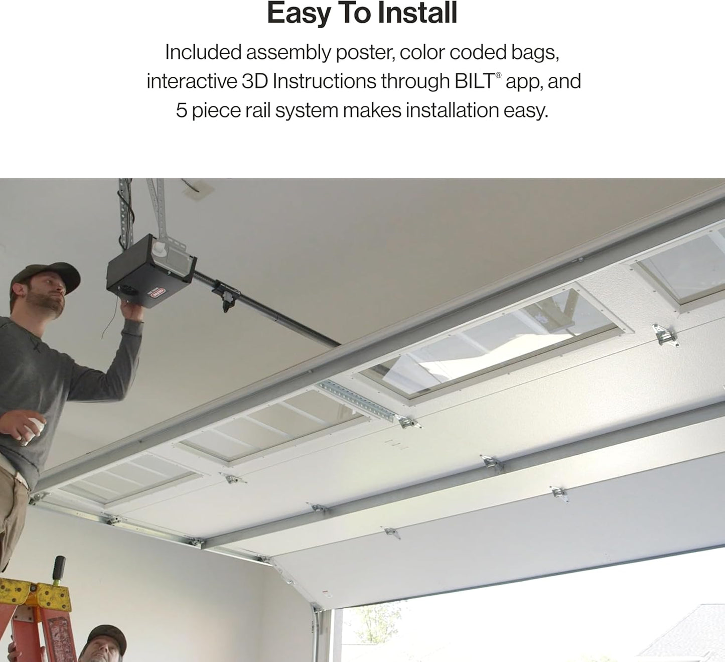 Genie QuietLift Connect – WiFi Smart Garage Door Opener with Added Wireless Keypad, ¾ HPC Smart Belt Drive – Compatible with Alexa and Google Assistant, Model 3053-TKV