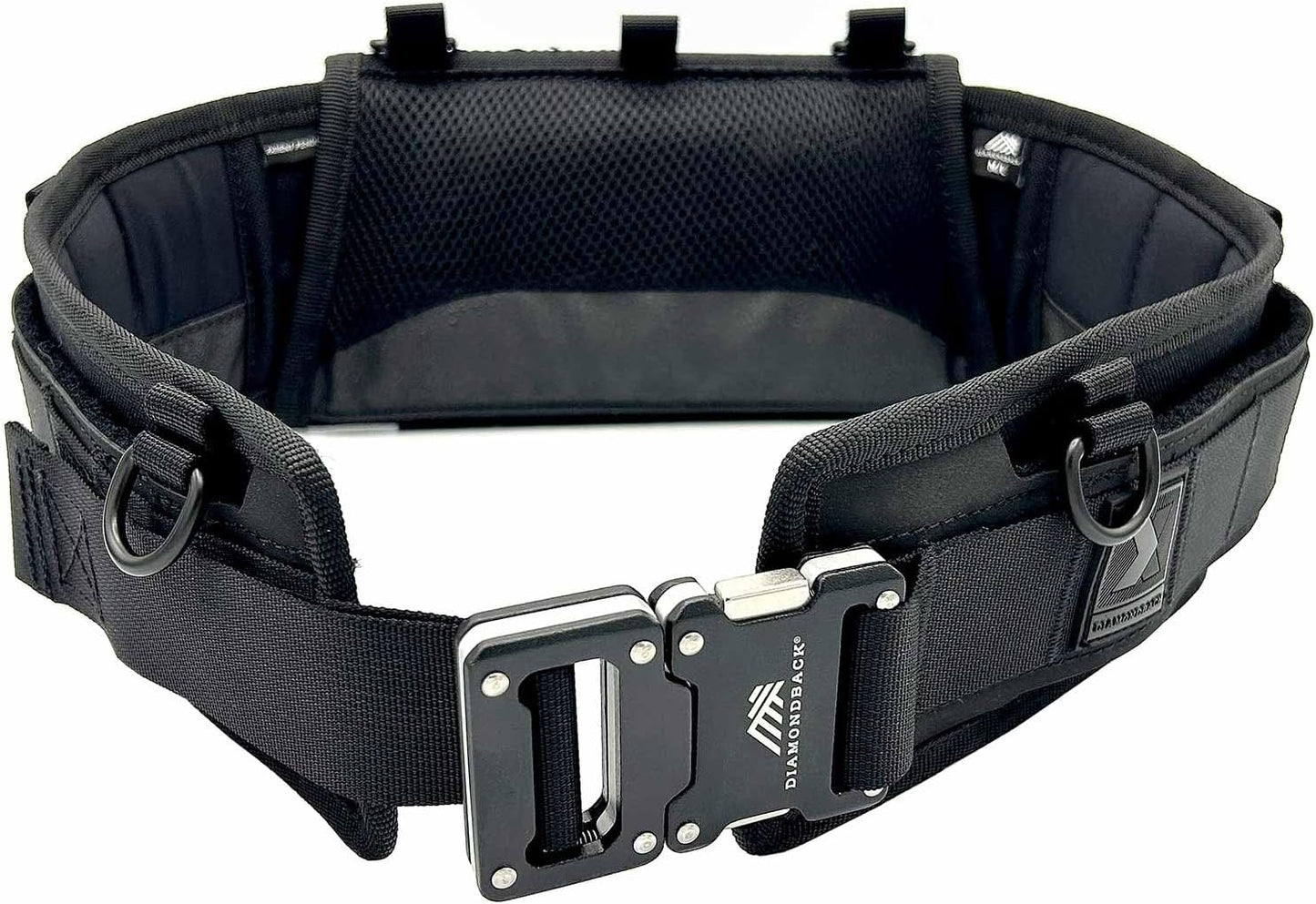 Diamondback Tempo Tool Belt - Tool Belts for Men with Lumbar Support - Utility Belt with 10 Attachment Points for Tool Belt Pouches (M/L)