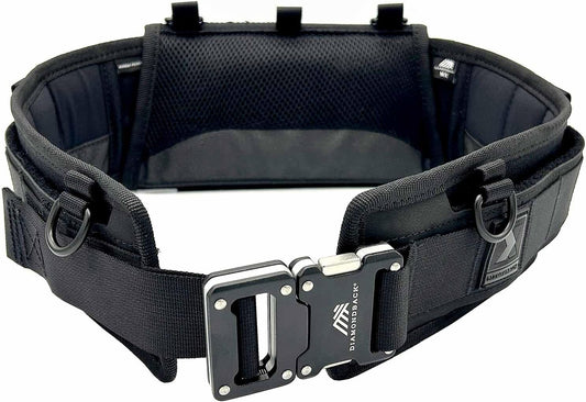 Diamondback Tempo Tool Belt - Tool Belts for Men with Lumbar Support - Utility Belt with 10 Attachment Points for Tool Belt Pouches (M/L)