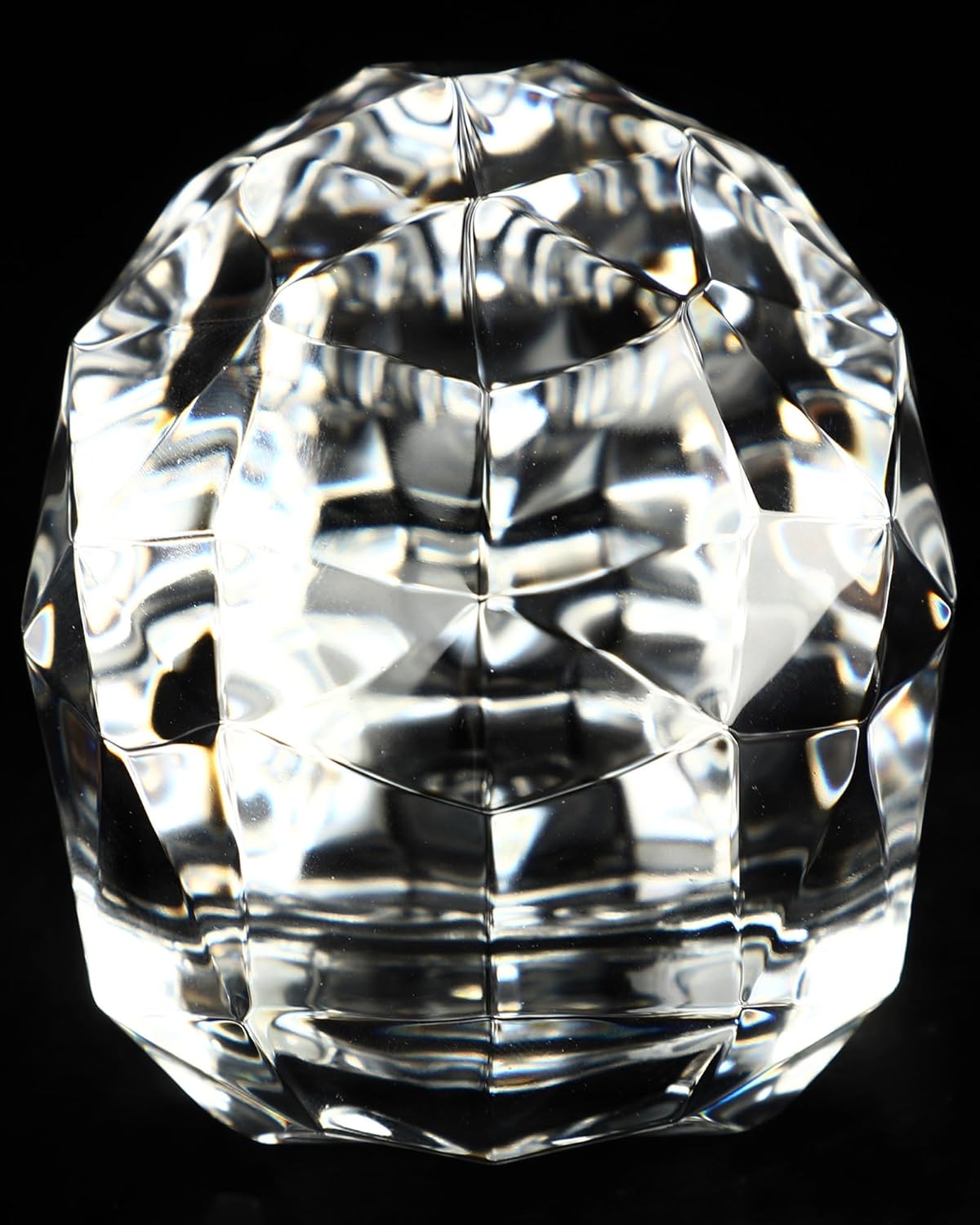 Skullis 3.8" K9 Crystal Skull, Hand Carved Gemstone Fine Art Sculpture, Reiki Healing Stone Statue.828