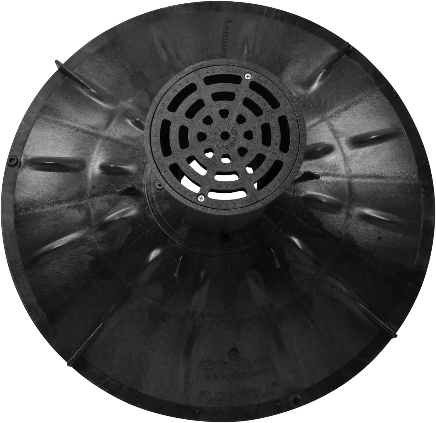 NDS FWAS24 50 Gal. Flo Stormwater Dry Well System Kit with 3 Side Panels & 1 Cover, Ideal for Rainwater Collection, Black