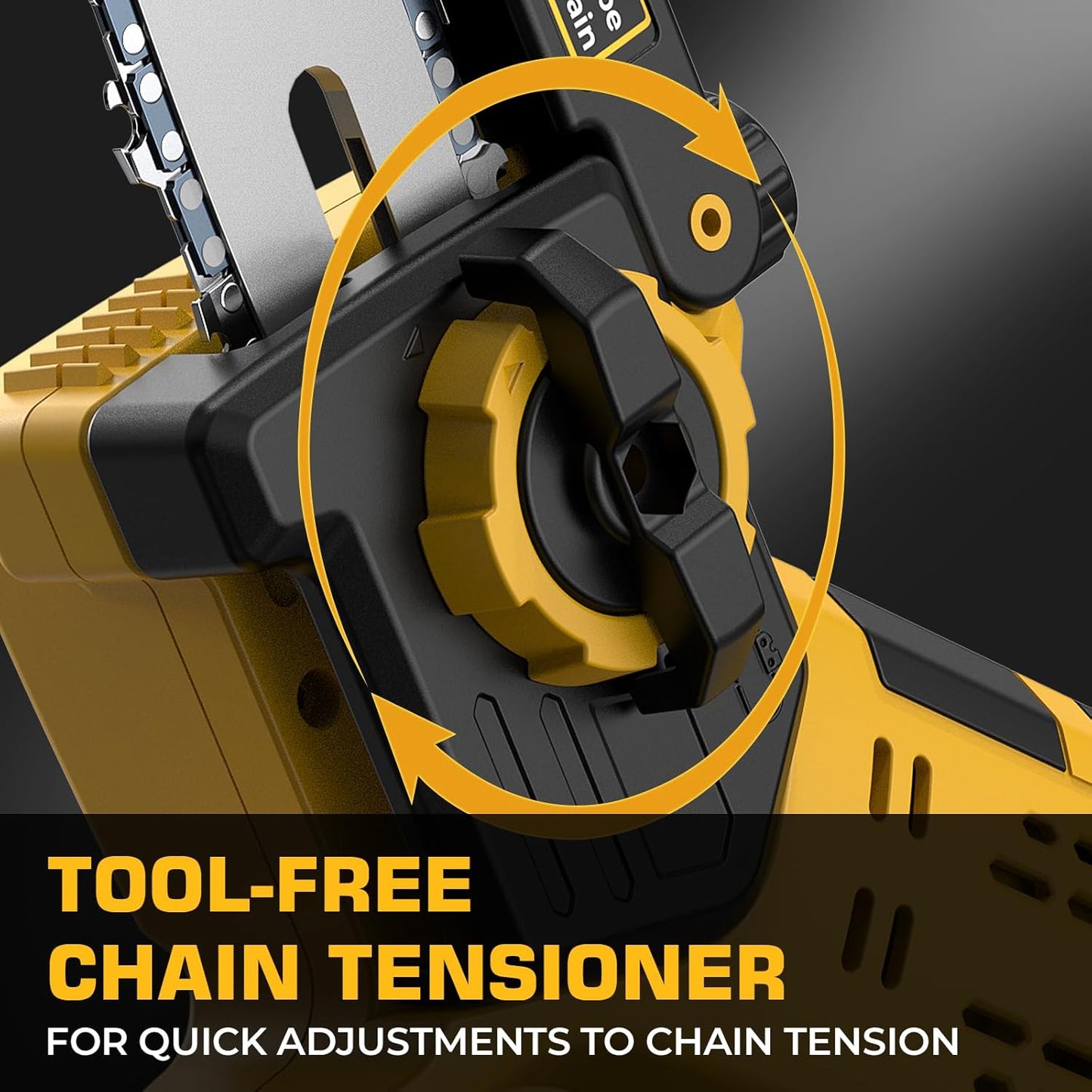 Mini Chainsaw for Dewalt 20V MAX Battery, Auto-Oiler, 8-Inch and 6-Inch 2-IN-1 Brushless Cordless Pruning Chainsaws, Battery Powered Mini Chain Saw for Wood Cutting (Tools only)