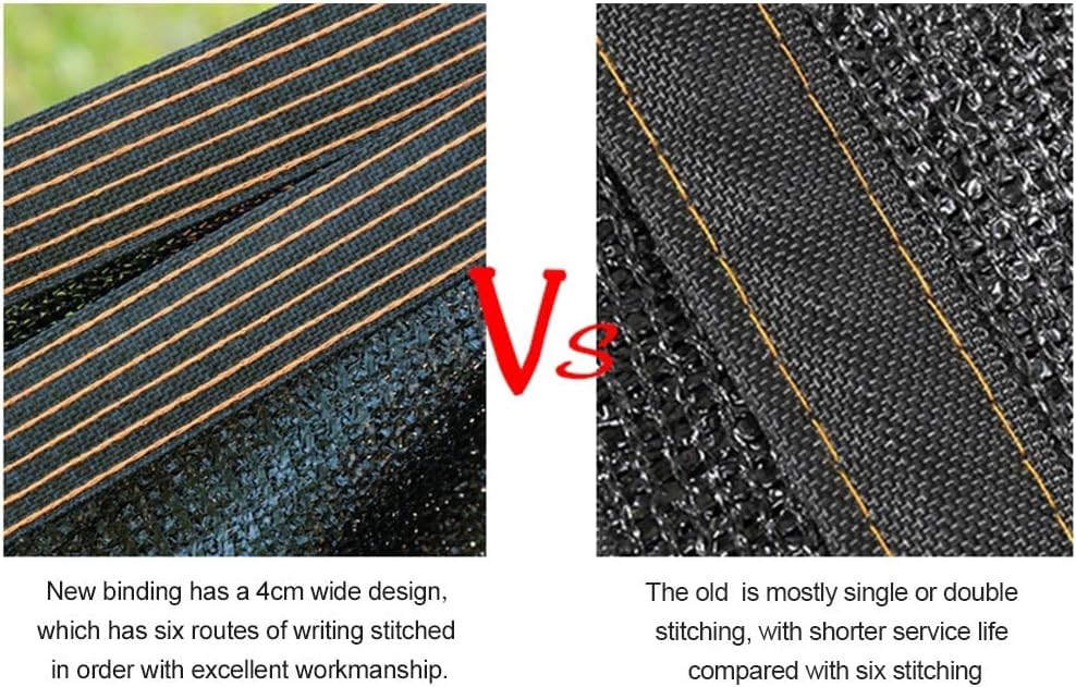 winemana 70% Black Shade Cloth, 12 x 10 FT Durable Mesh Tarp with Grommets, Resistant Garden Sun Shade Netting with Taped Edge for Plant Cover, Greenhouse, Patio, Tomatoes, Chicken Coop, Barn Kennel