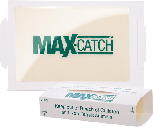 Catchmaster Max-Catch Mouse & Insect Glue Trap 36PK, Mouse Traps Indoor for Home, Sticky Pest Control Adhesive Tray for Catching Bugs, Non Toxic Bulk Unscented Glue Boards