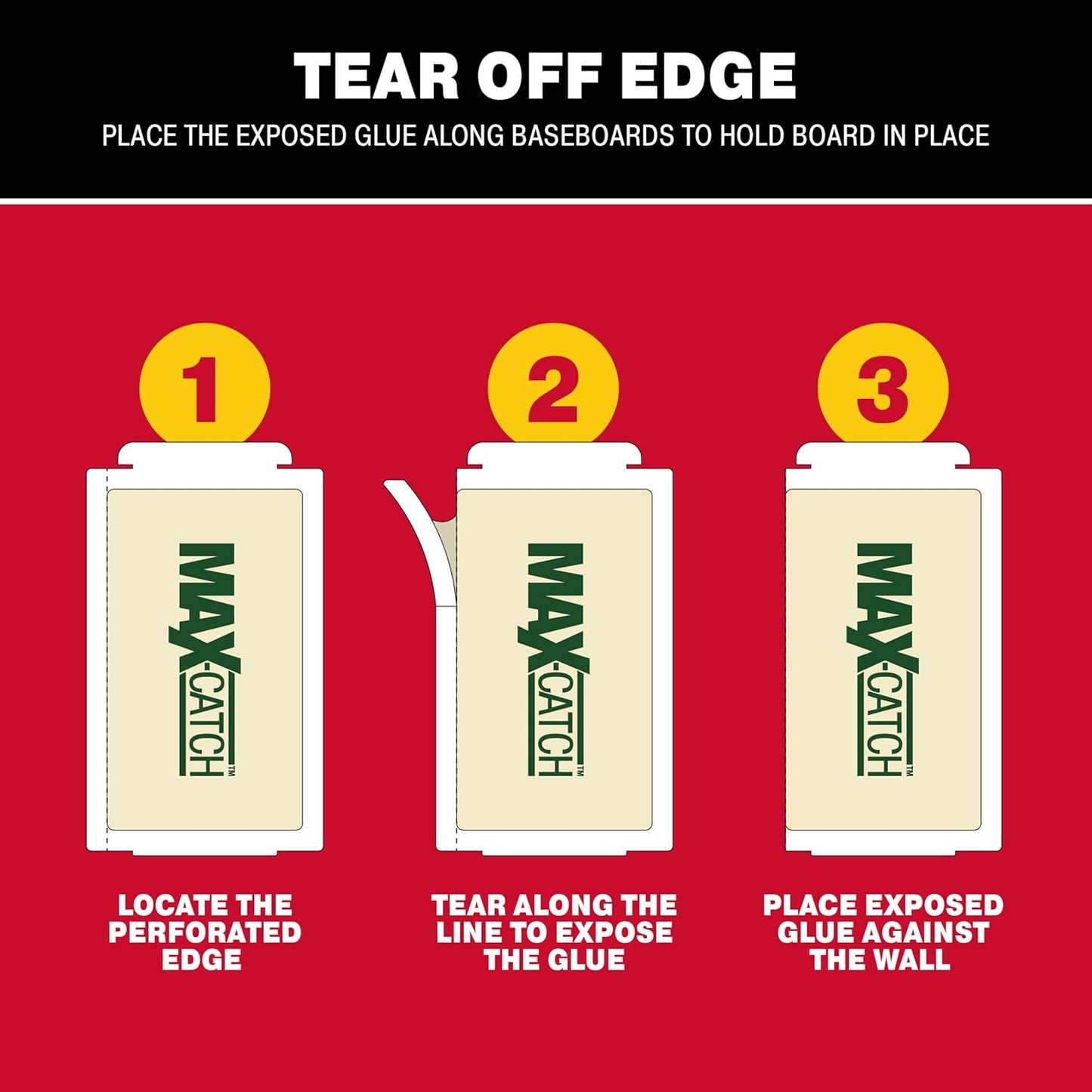 Catchmaster Max-Catch Mouse & Insect Glue Trap 72PK, Mouse Traps Indoor for Home, Sticky Pest Control Adhesive Tray for Catching Bugs, Non Toxic Bulk Unscented Glue Boards