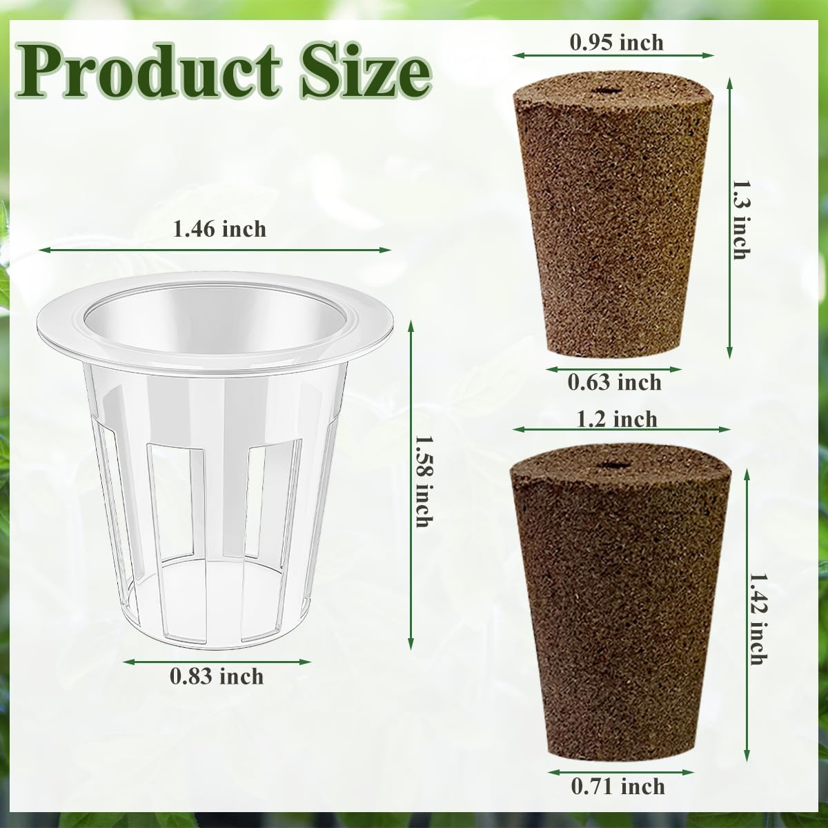 80 Pcs Hydroponic Seeds Grow Sponges Pods Kit,Indoor Hydroponics Growing System Root Plant Basket,Hydroponic Pods Cups Pot and Grow Sponges for Garden Indoor Herb Hydroponic Growing System