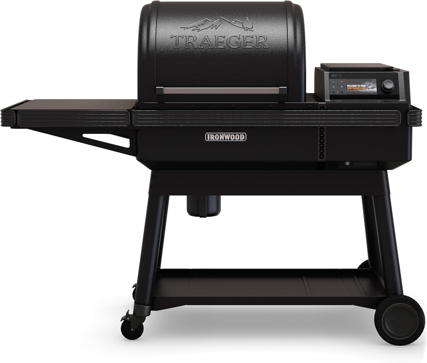 Traeger Ironwood Pellet Smoker Grill, Electric Wood Pellet Grill with WiFIRE App Control, 165F - 500F Degree Temperature Control Super Smoke Mode, 6-in-1 BBQ Smoker Grilling Combo, TFB61RLG