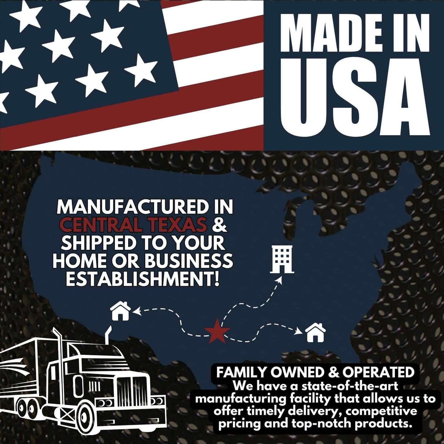 Heavy-Duty Outdoor Bench Thermoplastic Coated, Expanded Metal, Commercial-Grade Garden Bench, Made in America (Portable with Back, 6 Ft, Textured Black)