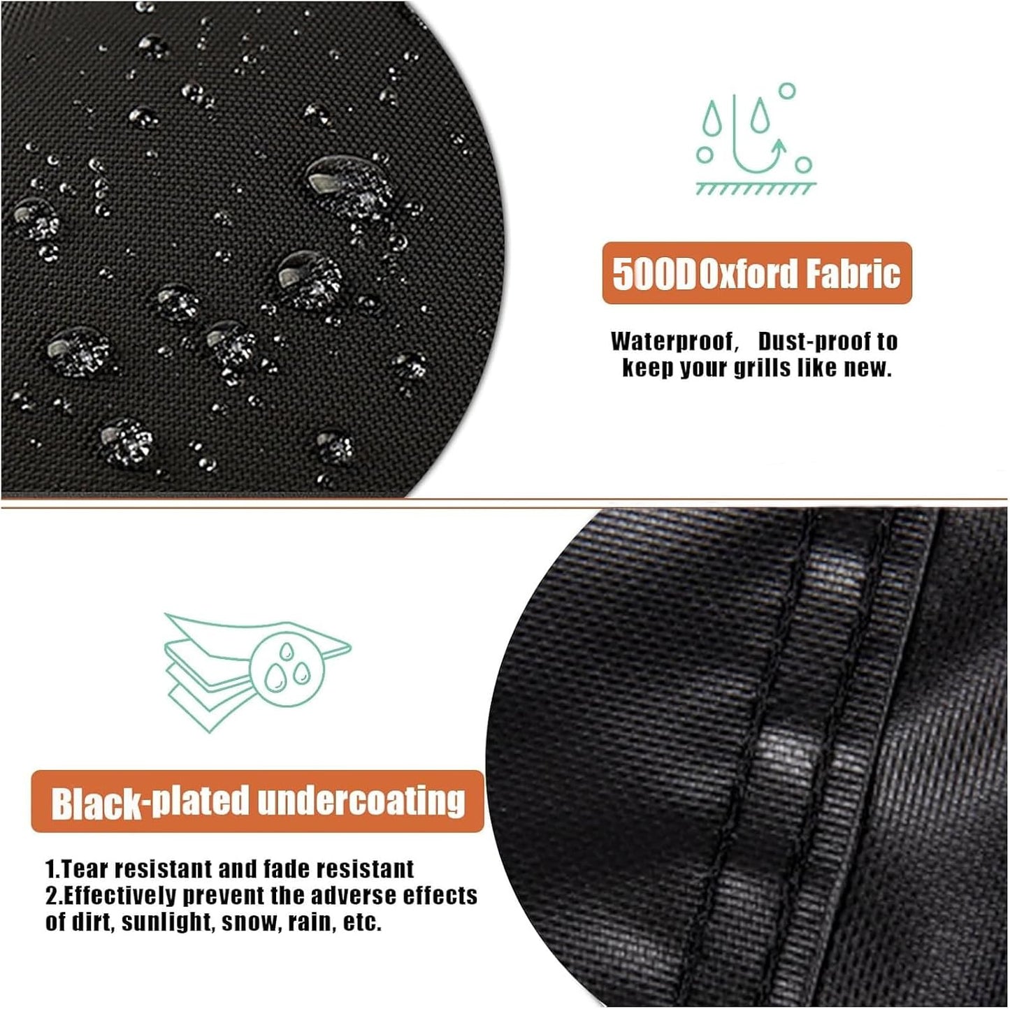 Grills Cover for Charbroil Performance Medium Grill - CB1250011P6, Waterproof Covers for 2 Burner Gas Grills-52 W x 23" D x 40" H