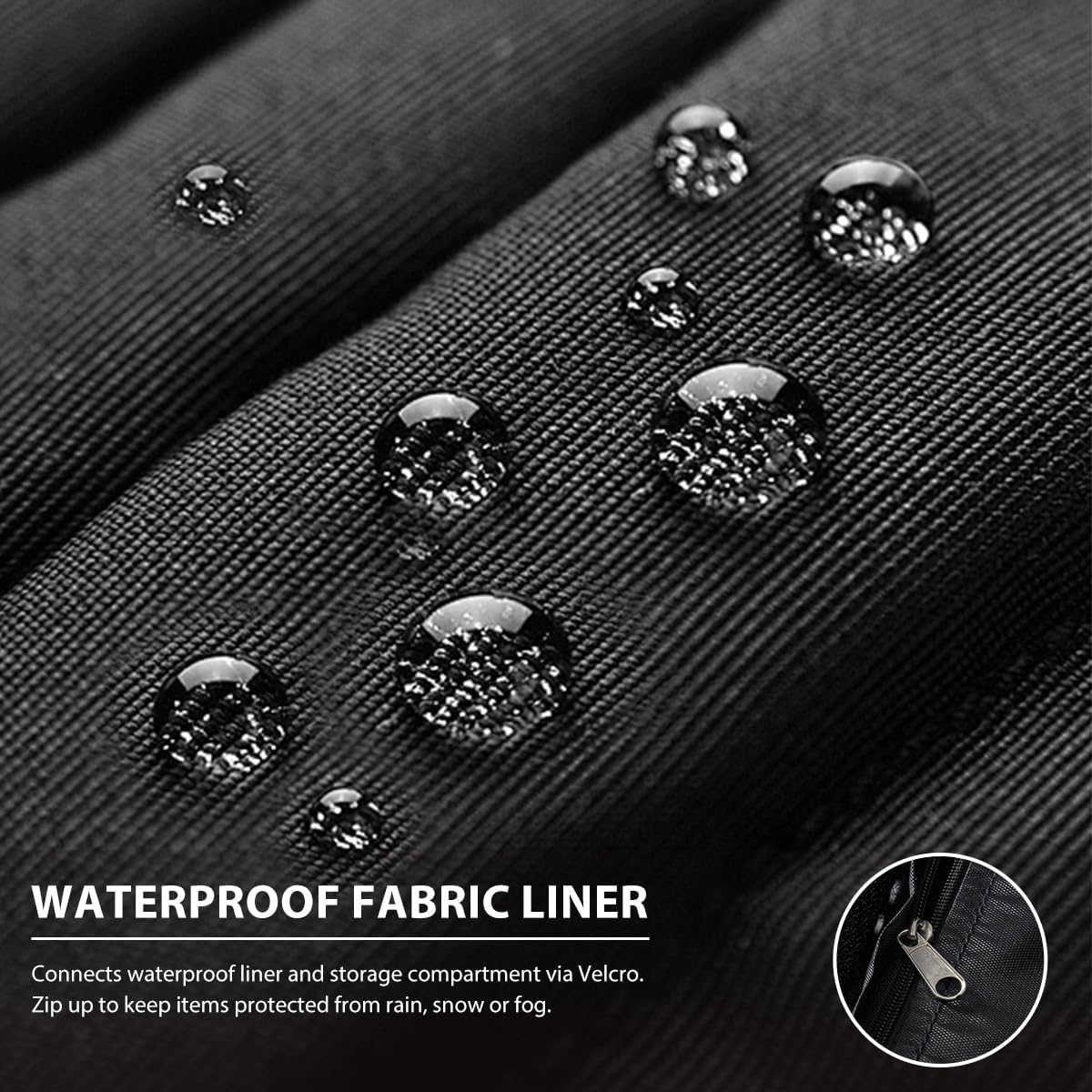 Outdoor 70 Gallon Wicker Storage Box with Waterproof Liner, Patio PE Rattan Storage Container for Outside, Deck Box with Hinged Lid for Cushions, Pillows, Towels, Horizontal Bin, Brown