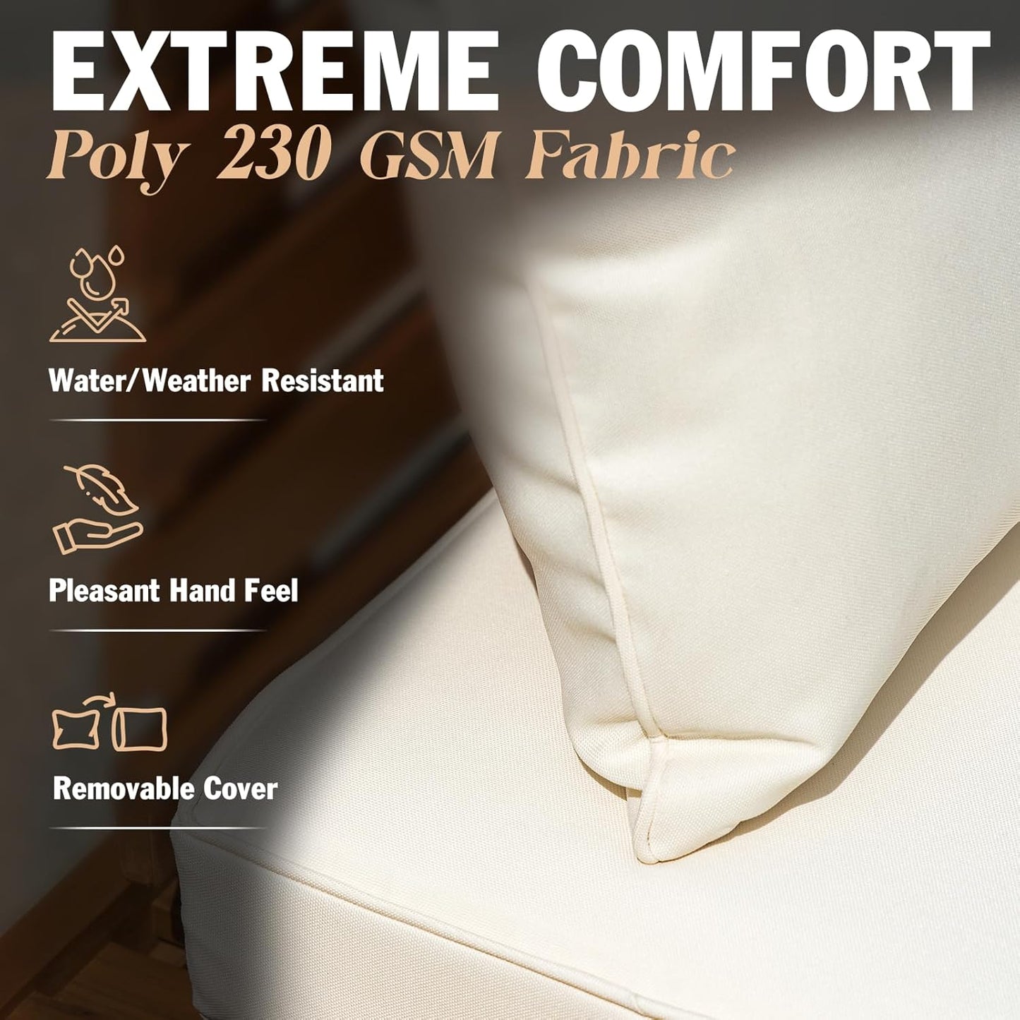 IDZO Armless Club Chairs Design Heavy Duty 400lbs Capacity Elegant Patio Bistro Set 3 Piece Outdoor