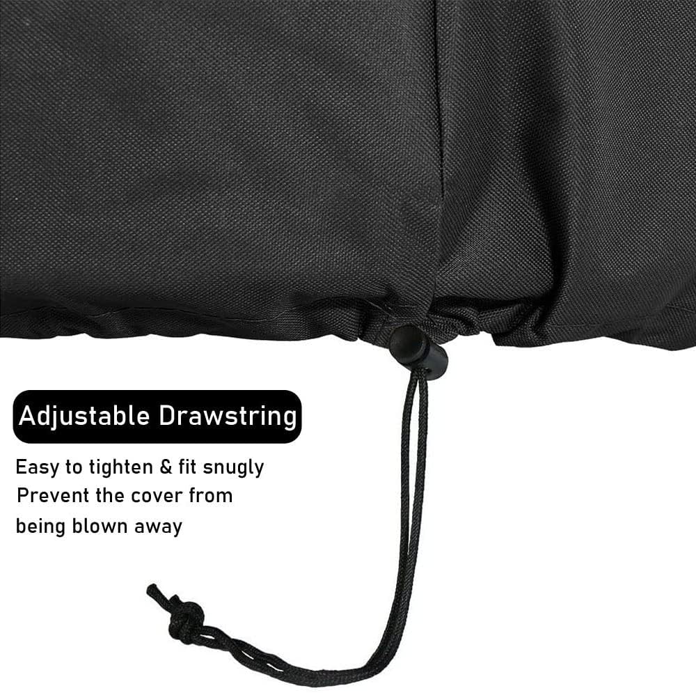 Tabletop Grill Cover for Pit Boss 75275 & PB336GS, Cuisinart CGG-306 Covers 24 Inch Table Top Most 2-Burner Portable Heavy Duty Waterproof Black WC003 24L*18W*13H inch (Black)