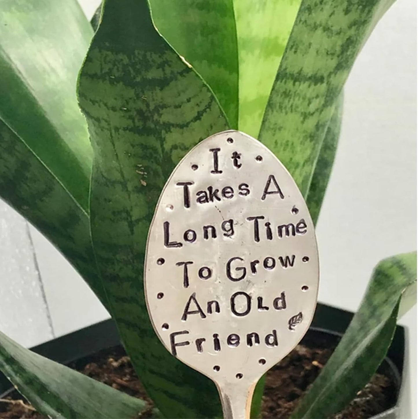 Garden Marker Friendship Gift, Garden Label Stake, Plant Marker Tag, Metal Garden Decoration Sign (2Pack)