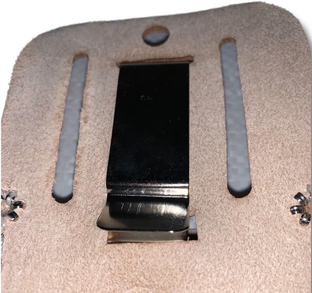 Professional Garden Pruners & Takumashii Leather Pruner Holster Kit, red, white, brown, (SD505KIT)