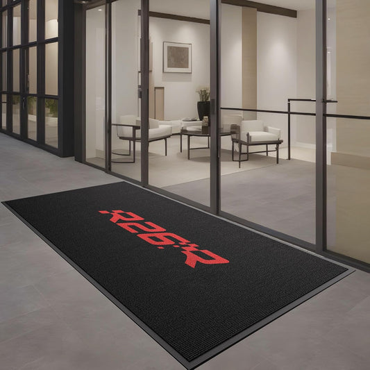 Custom Commercial Grade Area Rug with Any Logo Size Color Shape Floor Entryway Door Mat Welcome Carpet for Business Home Indoor/Outdoor Non Slip Washable Durable