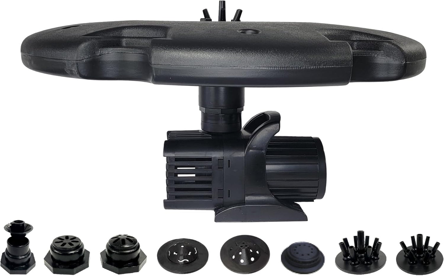 HALF OFF PONDS Floating Fountain – 1.75 HP Pond Aerator with 100' Cord – 14,800 GPH Water Pump – 11 Spray Patterns - Energy-Efficient – for Large Ponds, Lakes & Water Gardens