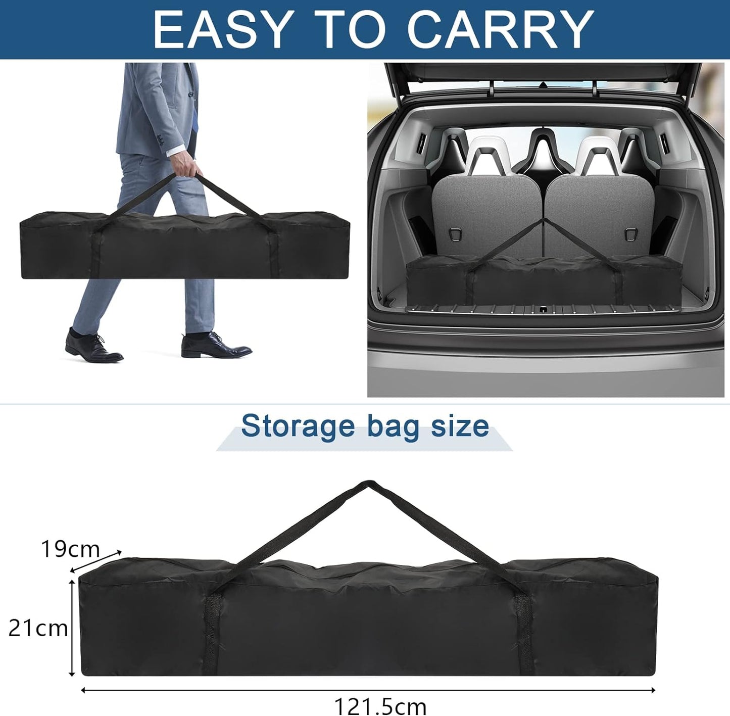 Outvita 6.5x6.5ft Pop Up Canopy Tent, Outdoor Instant Shelter Folding Canopy with Carry Bag for Commercial Events, Party, Backyard BBQ, Camping Blue