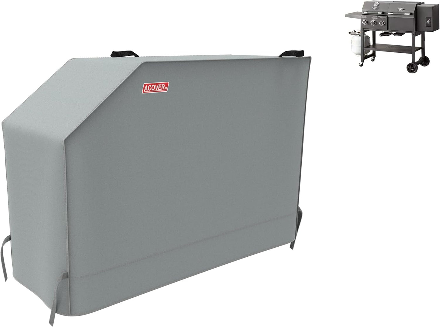 Expert Grill Pellet & Gas Combo Cover Grill Cover, 61" Light Gray