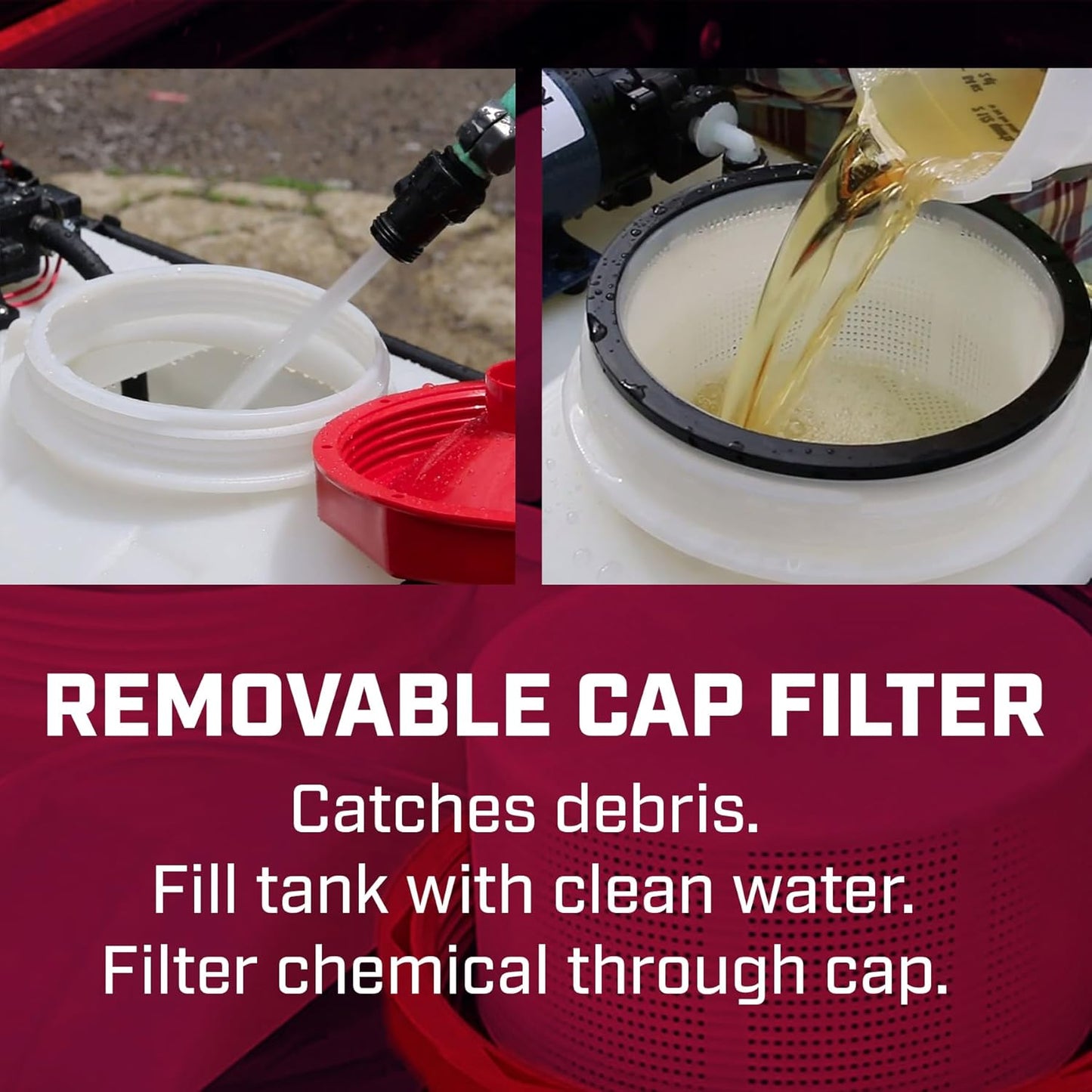 Chapin 97664: Made in The USA 15-Gallon Tow-Behind 2.5GPM/12V EZ Mount Deluxe Multi-Purpose ATV/UTV Tank Sprayer for Lawn & Garden, Farm & Acreage, Weed Control, with 2-Nozzle Spray Boom Attachment