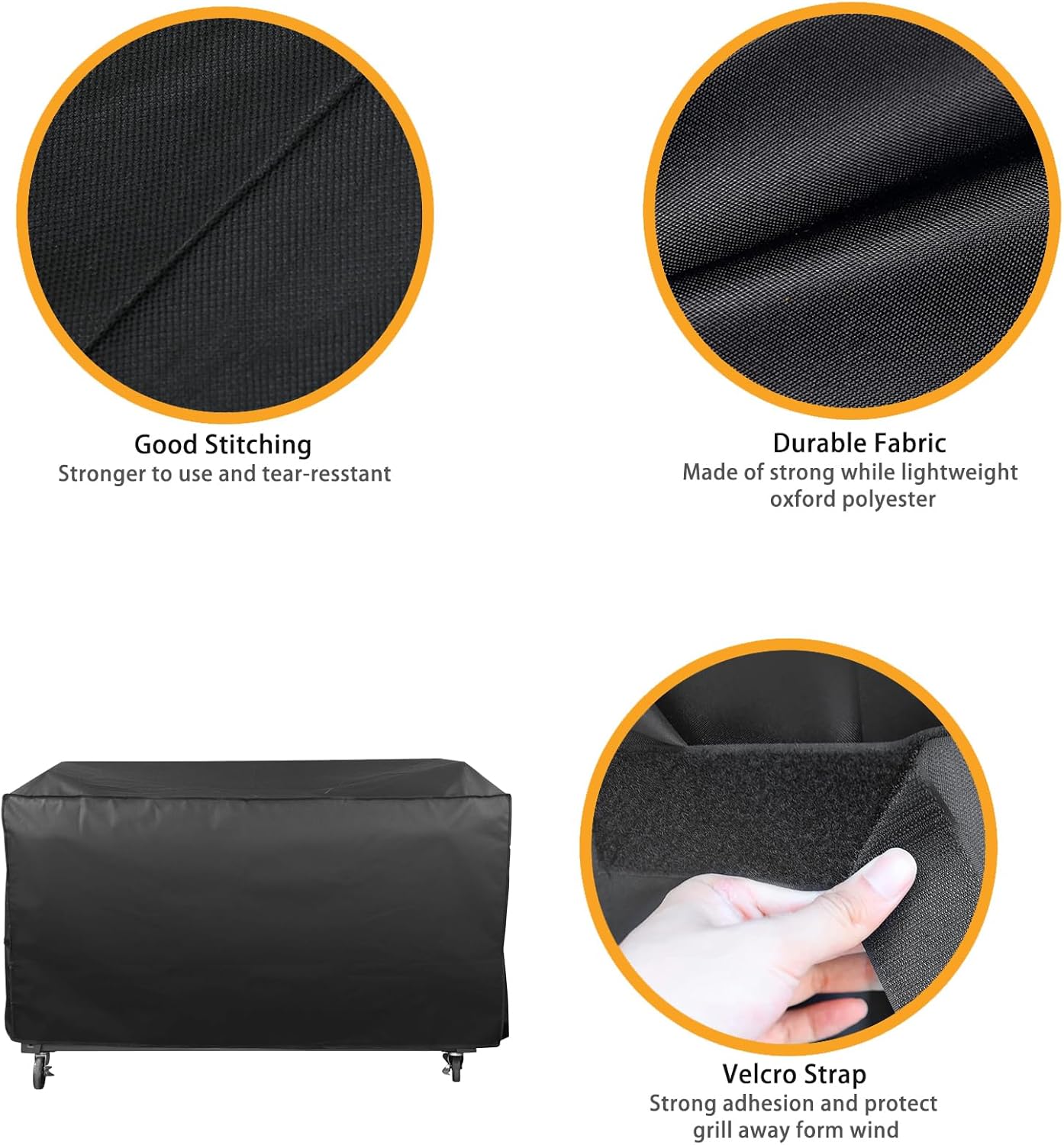 Grill Cover for Royal Gourmet Grill GD401 GD402 GB8000 GB8003 GB4001, 60 inch CR6008 Heavy Duty Waterproof UV Resistant Cover, Outdoor Barbeque Grill Accessories