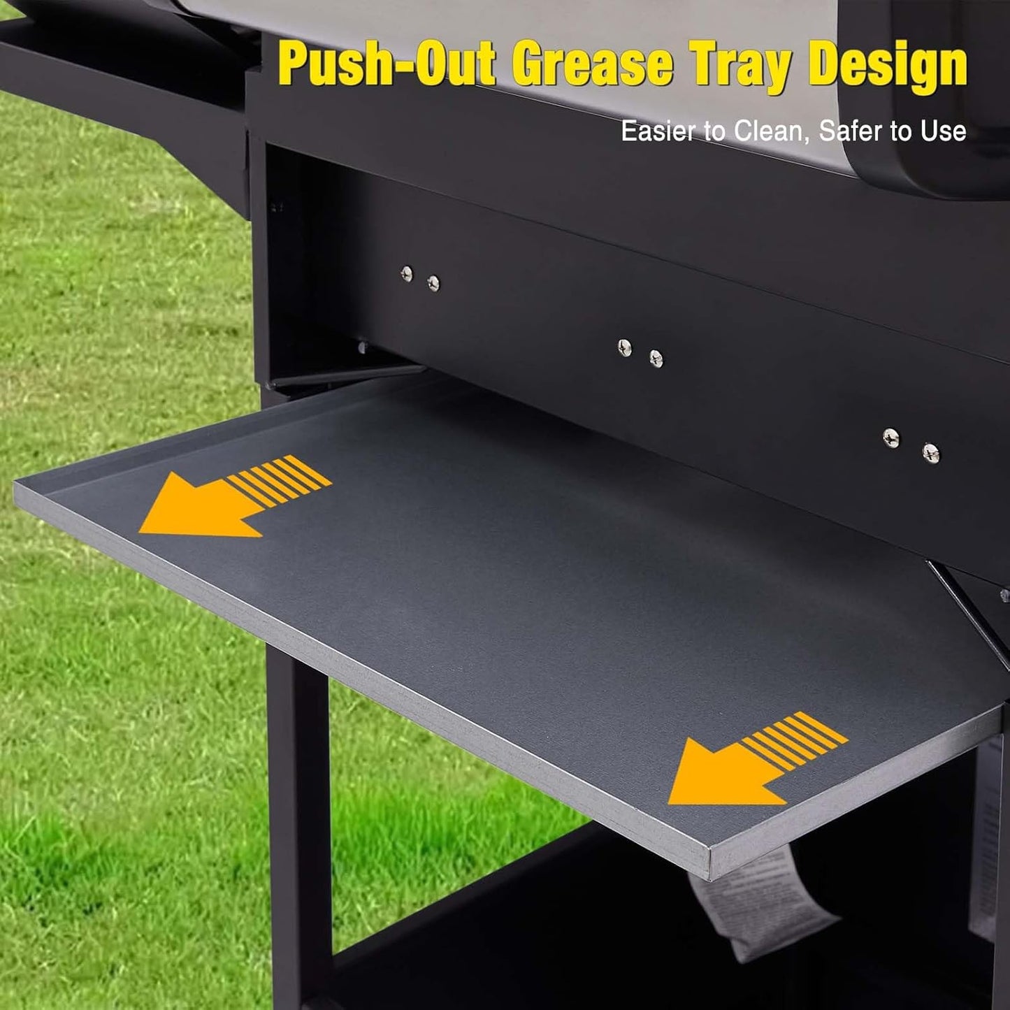 Unovivy 3-Burner Propane Gas Grill with Side Burner, Portable BBQ Grills with Oil Tray and Built-in Thermometer for Outdoor Barbecue, Camping, Patio, Backyard, 39,650 BTU