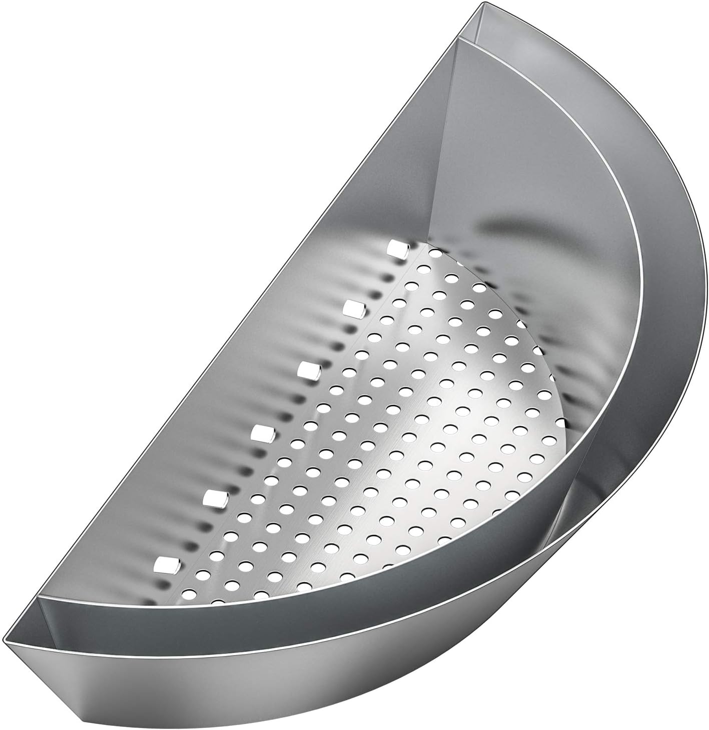 onlyfire Charcoal Basket with Water Reservoir for Two-Zone Cooking, Stainless Steel Charcoal Briquet Holder for Weber 22/26 Inch Kettle Grills