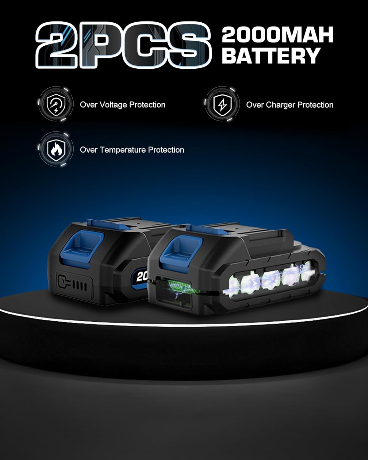 LUXTER 5-in-1 Cordless Pole Saw & Hedge Trimmer Brushless Electric Mini Chainsaw Auto Oiling 15-FT Max Reach Pole Saw for Tree Trimming Trimmer Limb Branch Cutter 2 X 2.0Ah Battery & Charger Include