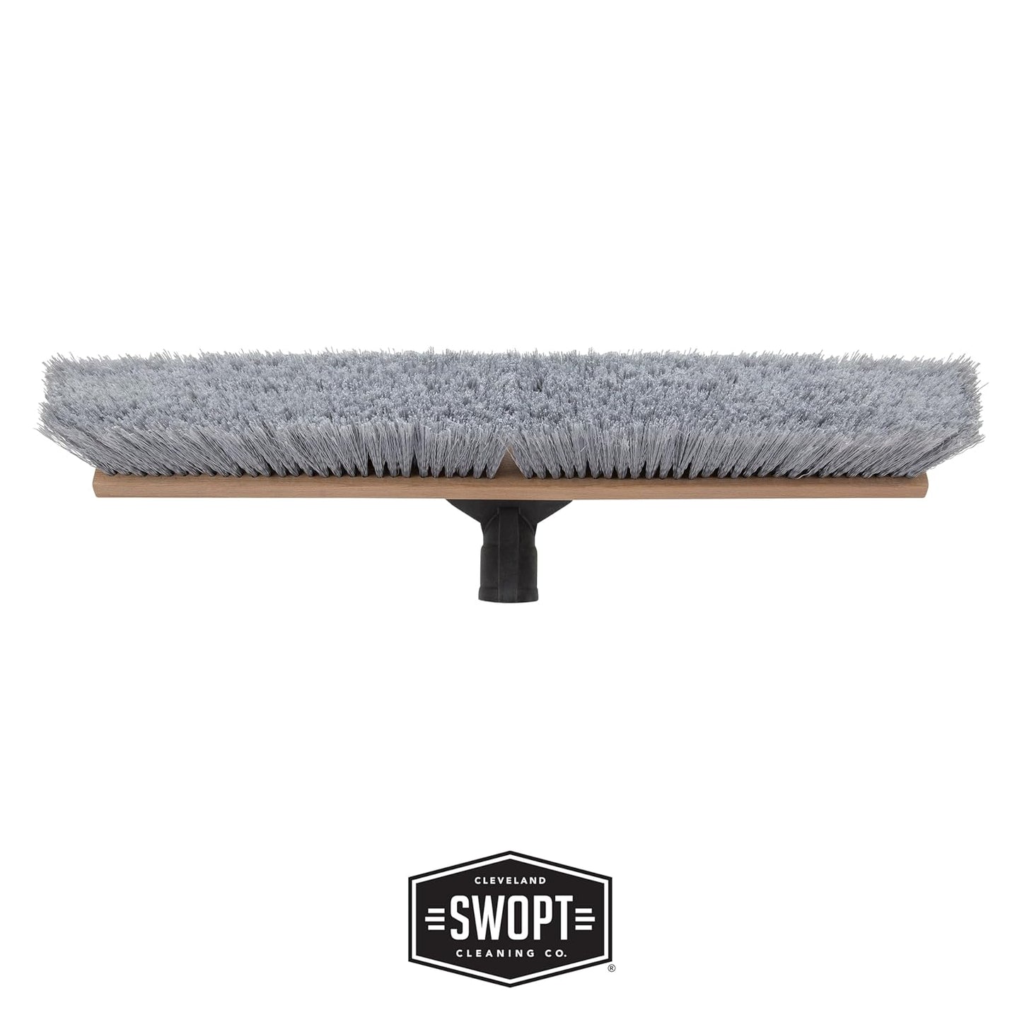 SWOPT 24” Premium Multi-Surface Push Broom Head — Indoor and Outdoor Push Broom — Cleaning Head Interchangeable with All SWOPT Cleaning Products for More Efficient Cleaning and Storage