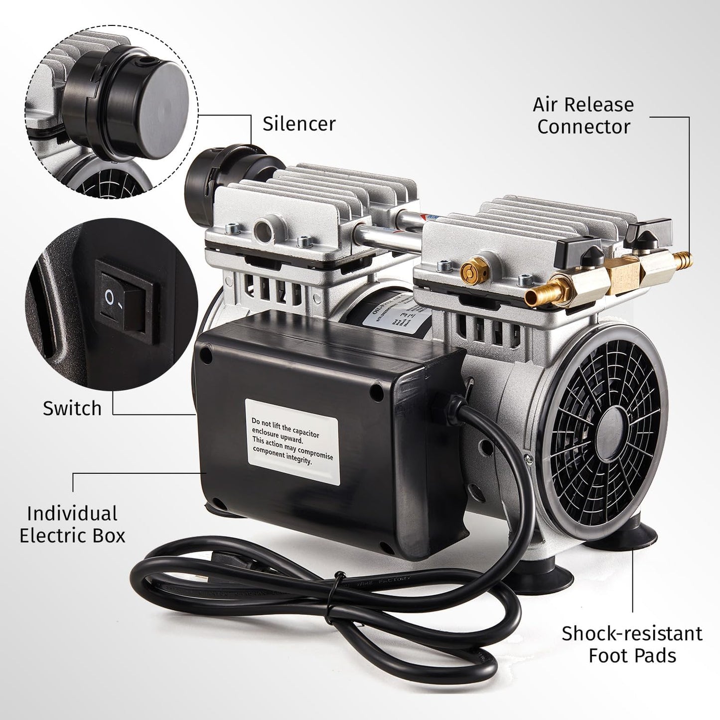 Pond Aerator Pump and Pond Aerator Weatherproof Outdoor Cabinet