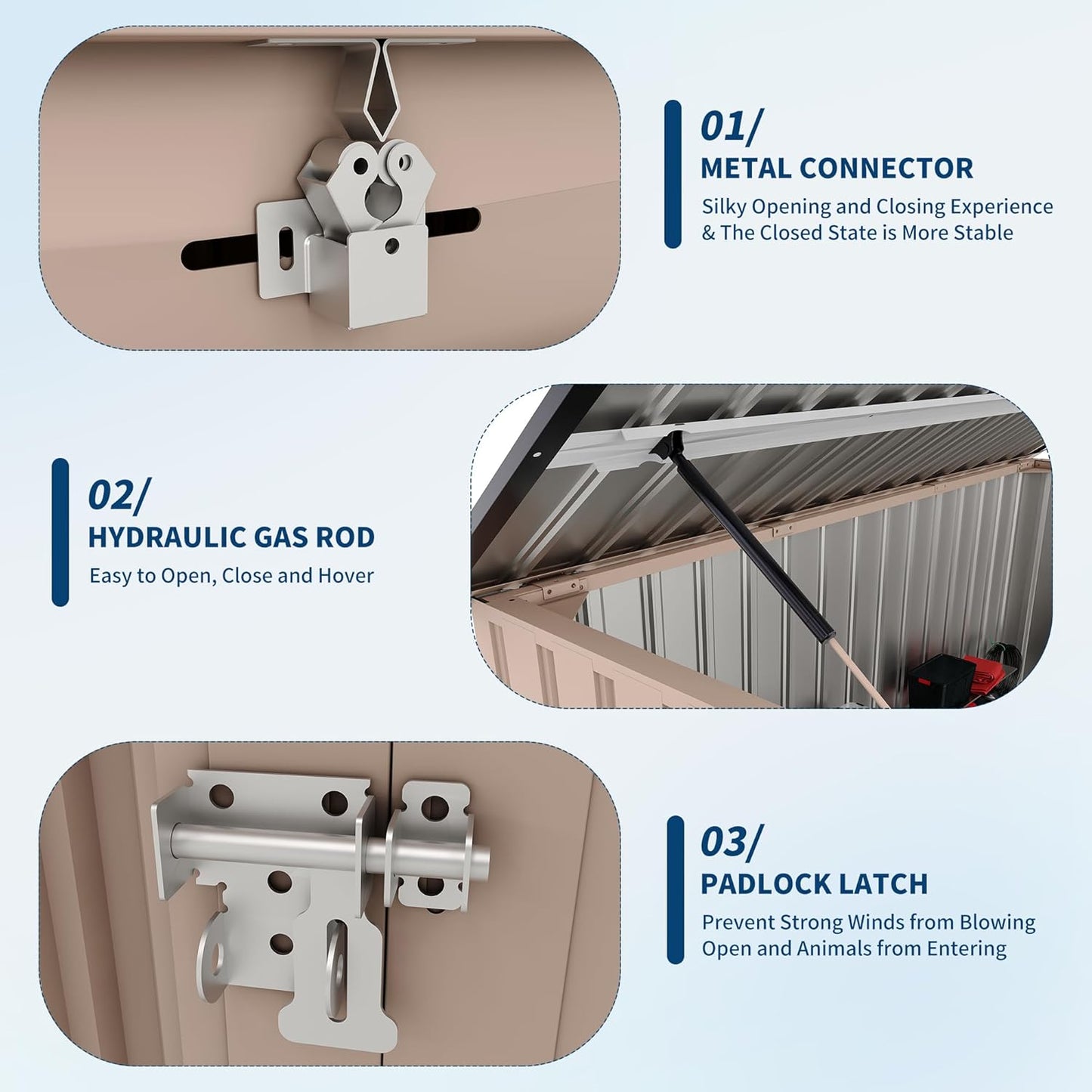 2 Trash Cans Metal Outdoor Storage, 3x6 FT Garbage Bin Storage Shed with Chain Lid, Garbage Can Metal Sheds for Garden, Backyard, Lawn and Patio