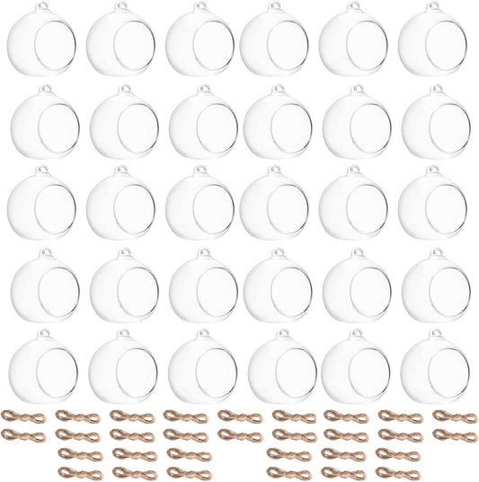 3.15"/ 8cm Hanging Tealight Candle Holder Glass Globes Air Plant Orb Glass Candlestick Lights Terrariums Candles Terrarium Vase Containers Home Decor Indoor Outdoor Garden DIY Gifts (30)