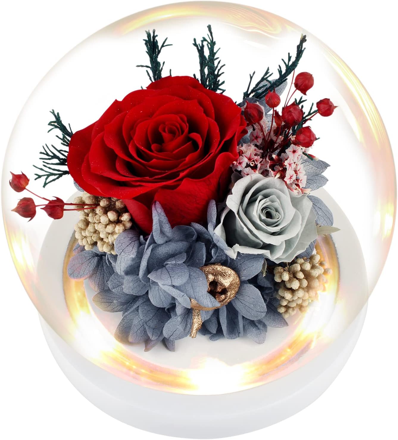 Flowers, Roses Gift – Fresh & Preserved Roses That Last Forever – Delivery to Show Love – Ideal Birthday Gift for Women, Unique for Mother’s Day & Christmas – Long-Lasting Forever Flowers