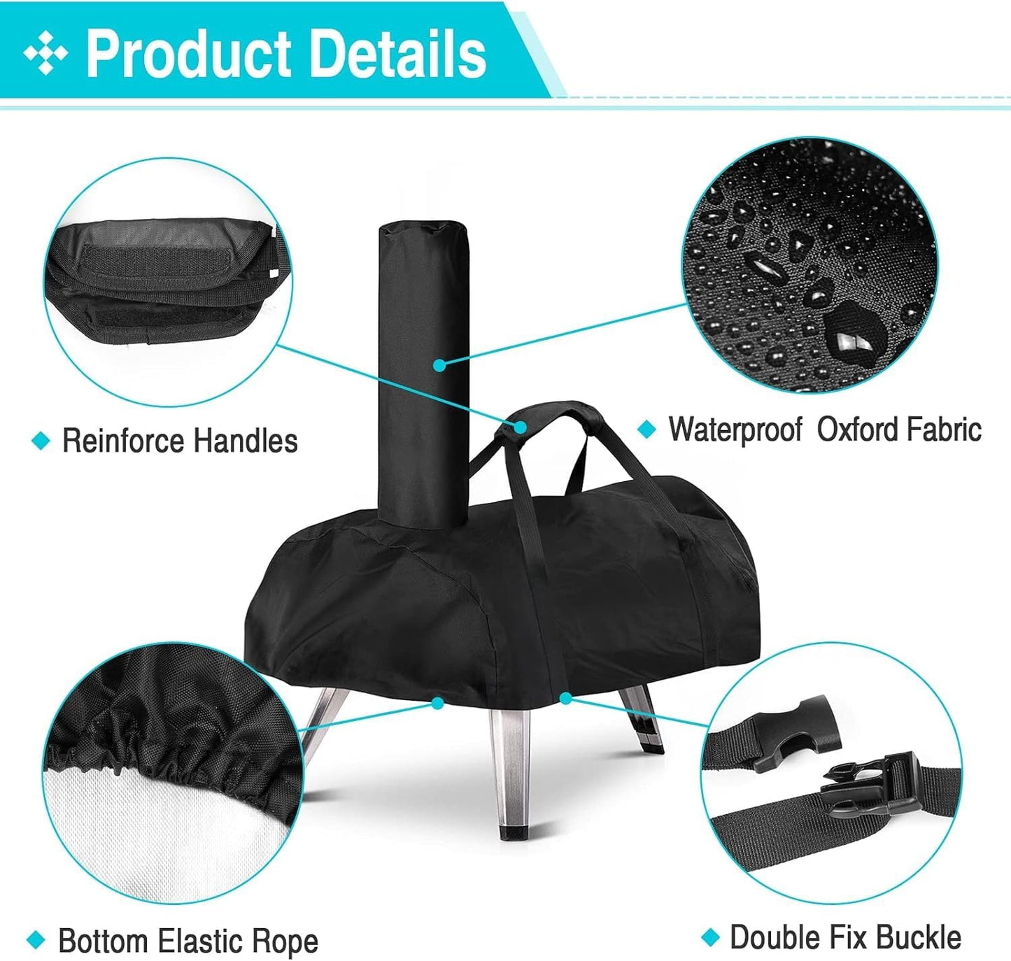 Pizza Oven Cover for Elevon,TwoPone Waterproof Pizza Oven Accessories Carry Cover for Outdoor