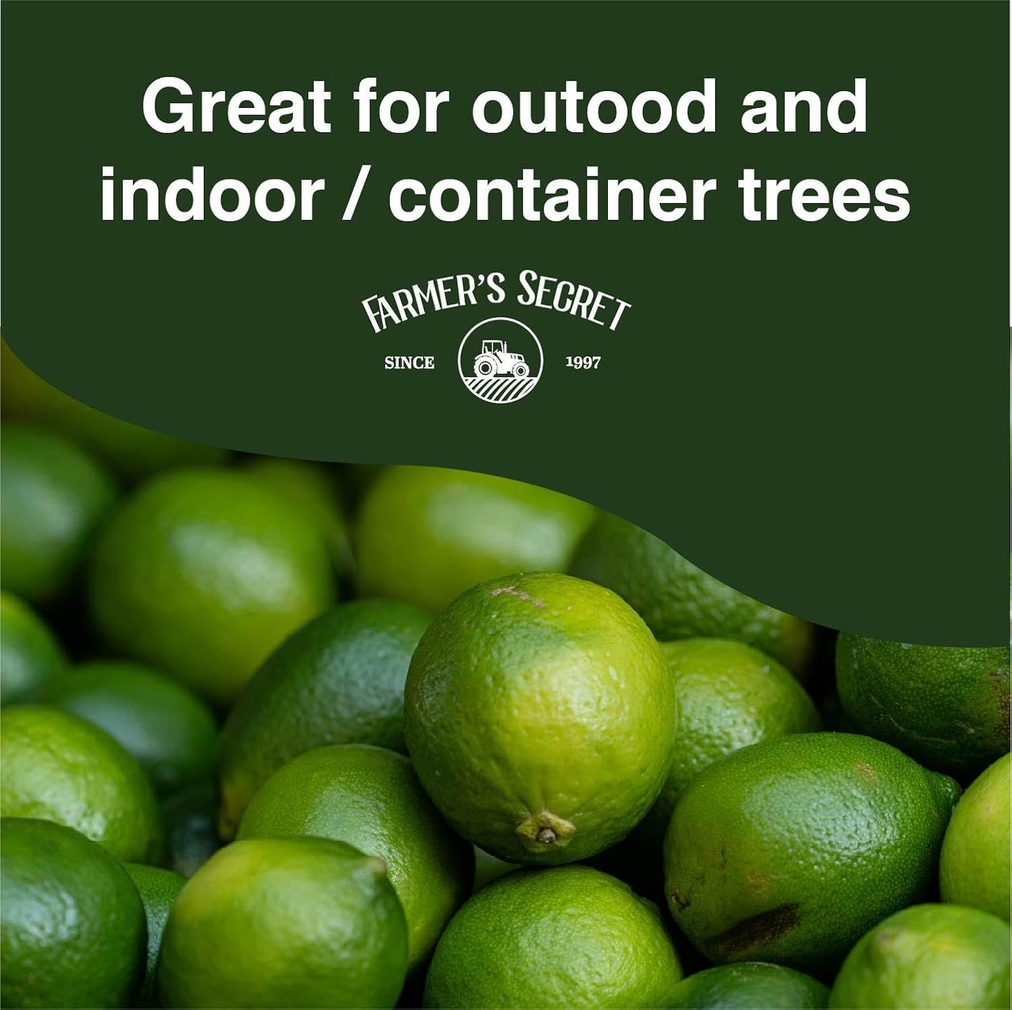Farmer's Secret Citrus Tree Booster Fertilizer (8oz) - Super Concentrated - Formulated for All Citrus Trees Including All Types of Lemons, Limes, and Oranges - Outdoor and Indoor/Container Trees